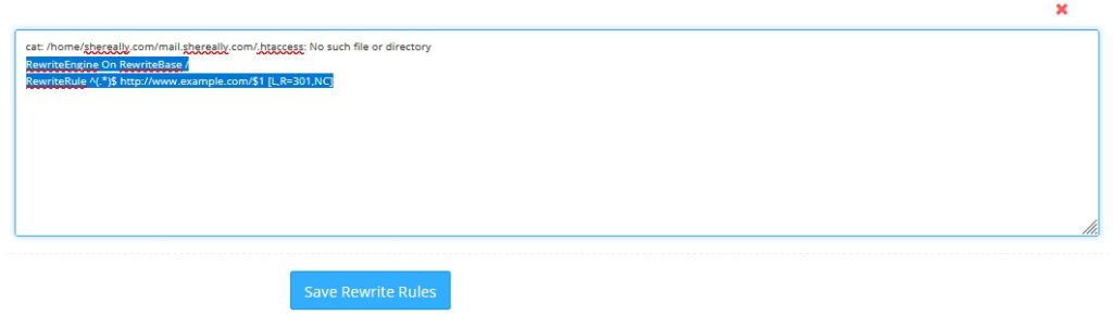 Save rewrite rules