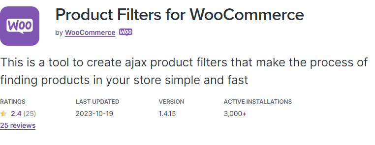 WooCommerce Product Filter