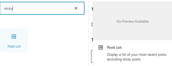 Sticky Posts