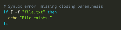 Syntax Error