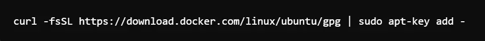 docker's official GPG key