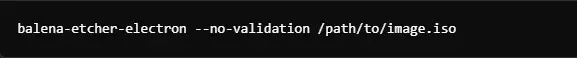 skipping validation