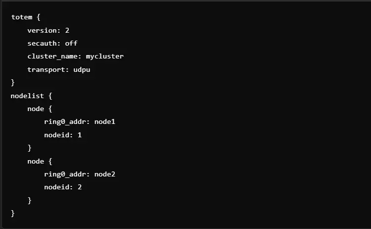 configuring Corosync
