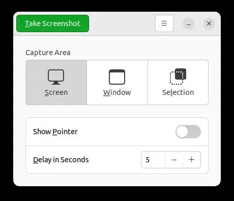 taking screenshot