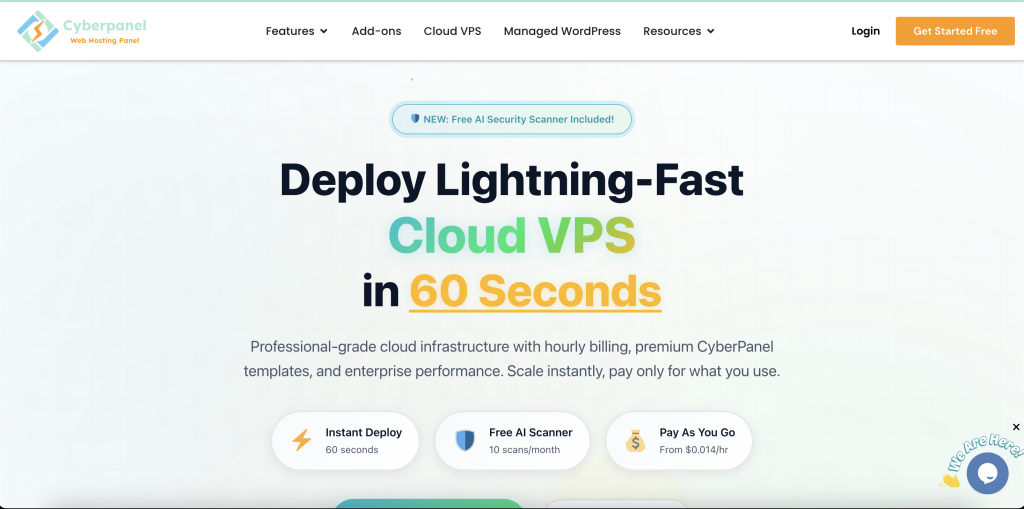 CyberPanel - VPS hosting vs Cloud hosting 