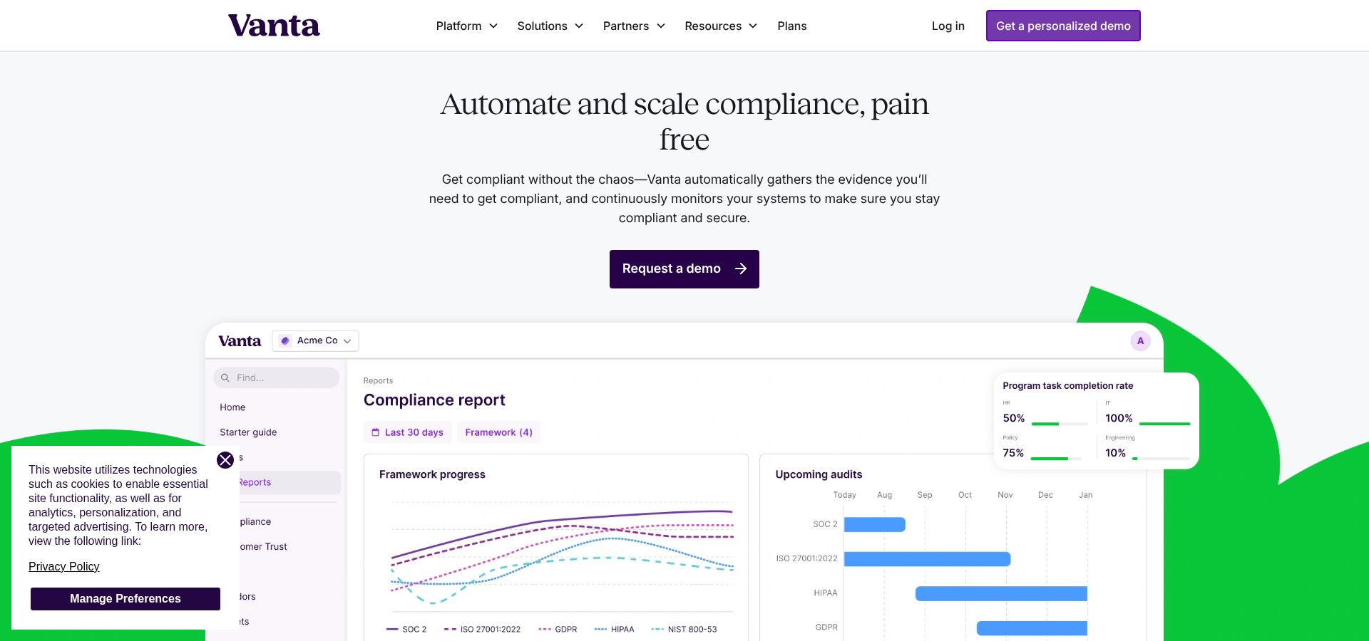 Vanta Compliance Automation Platform